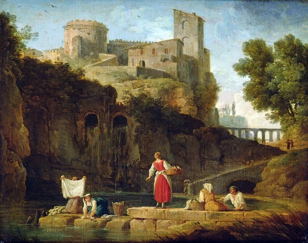 117-Paesaggio italiano con lavandaie-Musee d'Art Thomas Henry, Cherbourg  